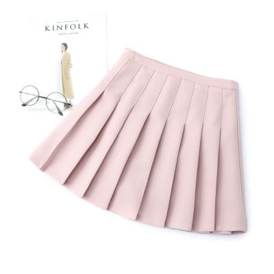 百褶裙chic短裙女夏韩版百搭软妹a字裙子高腰半身裙春女2018新款